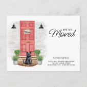 We hebben de Waterverf voorste rode deurkat verpla Aankondigingskaart (Voorkant)