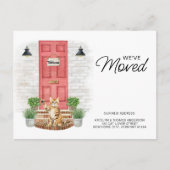 We hebben de Waterverf voorste rode deurkat verpla Aankondigingskaart (Voorkant)