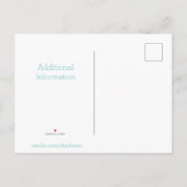 We hebben de Waterverf Watermeloen Drink verplaats Aankondigingskaart (Achterkant)