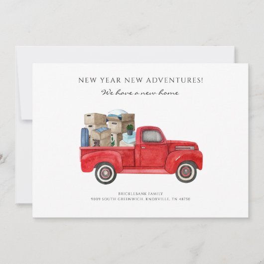 We hebben de wijziging van Adres Red Truck Moving (Voorkant)