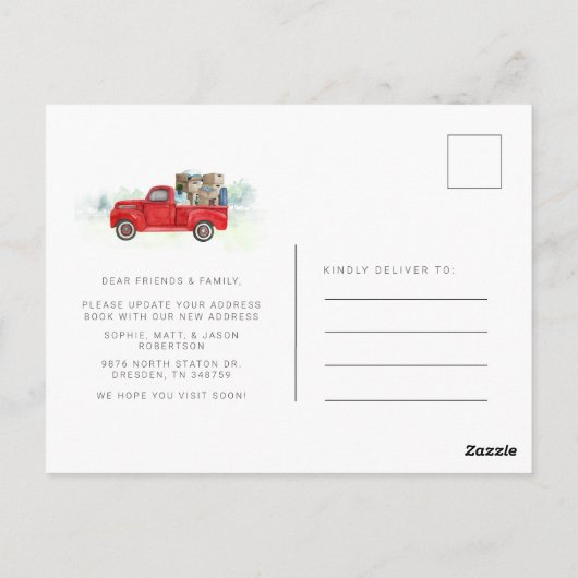 We hebben de wijziging van de aankondiging van adr briefkaart (Achterkant)