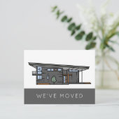 We hebben de wijziging van de aankondiging van adr briefkaart (Staand voorkant)