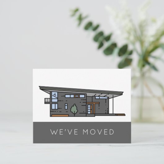 We hebben de wijziging van de aankondiging van adr briefkaart (Staand voorkant)