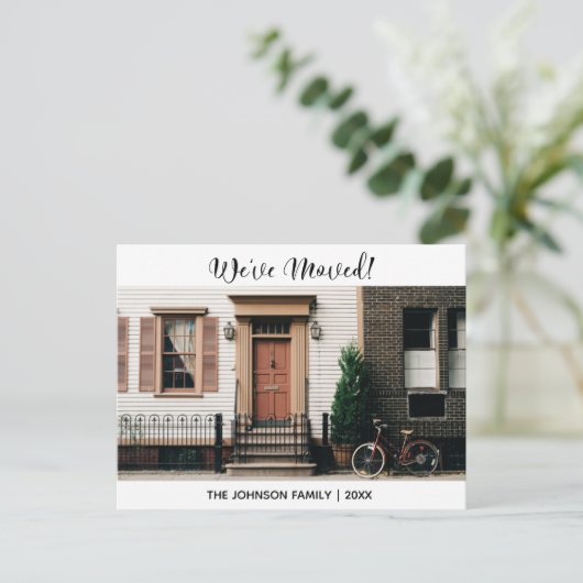 We hebben de wijziging van de aankondiging van adr briefkaart (Staand voorkant)