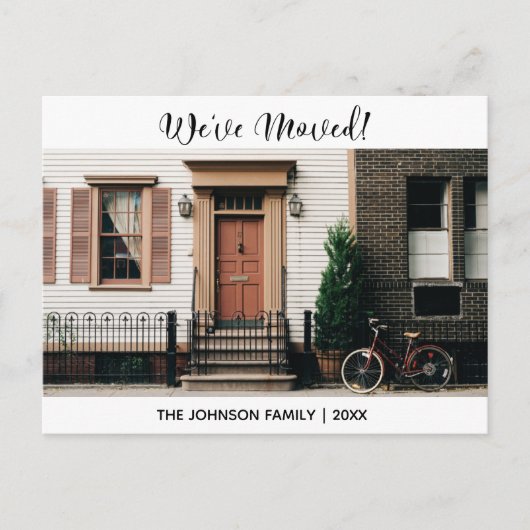 We hebben de wijziging van de aankondiging van adr briefkaart (Voorkant)