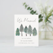 We hebben de wijziging van de aankondiging van adr briefkaart (Staand voorkant)