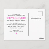 We hebben de wijziging van de aankondiging van adr briefkaart (Achterkant)