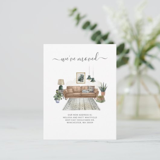 We hebben de wijziging van de aankondiging van adr briefkaart (Staand voorkant)