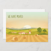 We hebben de wijziging van het Boerderij in adresv Aankondiging (Voorkant / Achterkant)