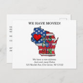 We hebben de Wisconsin-landen verplaatst naar de a Briefkaart (Voorkant / Achterkant)