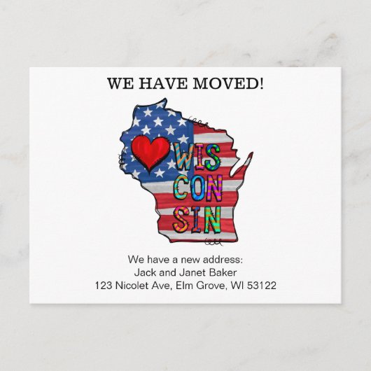 We hebben de Wisconsin-landen verplaatst naar de a Briefkaart (Voorkant)