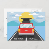 We hebben de zonsondergang voor het wijzigen van h aankondigingskaart (Voorkant / Achterkant)