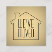 We hebben de zwarte en Gold Modern Enclosure-kaart Vierkante Visitekaartje (Voorkant)