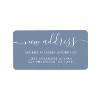 We hebben Denim Blue New Address-label verplaatst