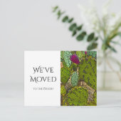 We hebben Desert Cactus New Home Moving verplaatst Aankondigingskaart (Staand voorkant)