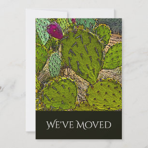 We hebben Desert Cactus Succulent Moving verplaats Aankondiging