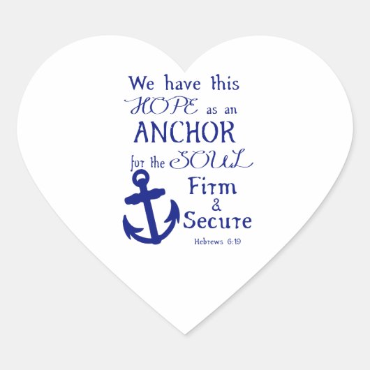 We hebben deze hoop... hart sticker (Voorkant)