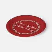 We hebben die feestdag, Rood Papieren Bordje (Gekanteld)