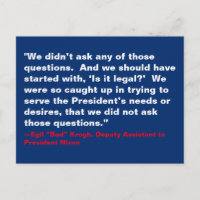 We hebben die vragen niet gesteld waar Nixon Trump