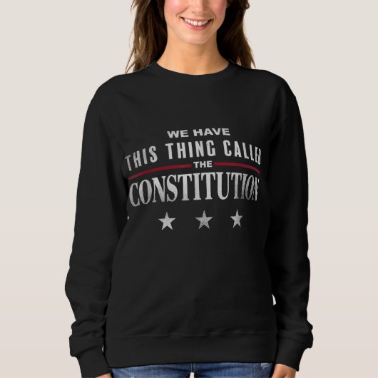 We hebben dit ding genaamd de Grondwet Amerika Trui (Voorkant)