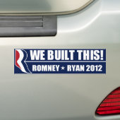 We hebben dit gebouwd! bumpersticker (Op auto)