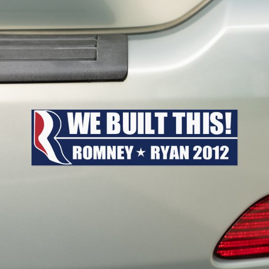 We hebben dit gebouwd! bumpersticker (Op auto)