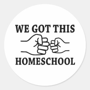 We hebben dit, Homeschool Ronde Sticker