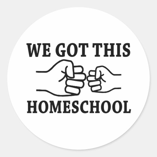 We hebben dit, Homeschool Ronde Sticker (Voorkant)