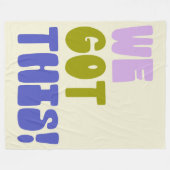 We hebben dit Inspirerend citaat groen en Paars Fleece Deken (Voorkant (Horizontaal))