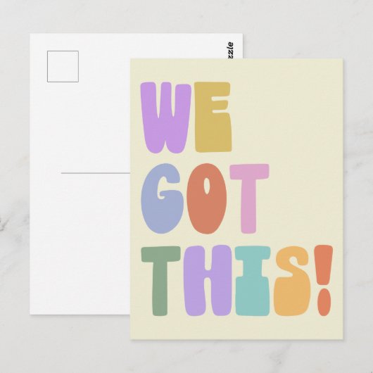 We hebben dit Inspirerend citaatdeeg Briefkaart (Voorkant / Achterkant)