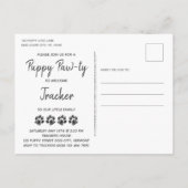 We hebben Dog Rescue New Pet Pawty uitnodiging aan (Achterkant)