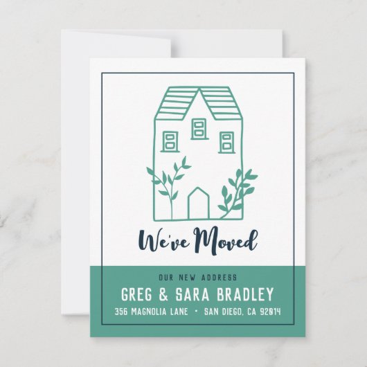 We hebben Doodle House New Address Kaart verplaats (Voorkant)