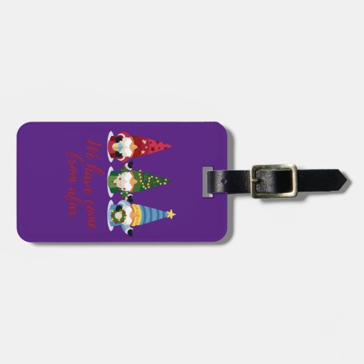 We hebben drie gnomen uit Afar Bagagelabel. Bagagelabel (Voorkant horizontaal)