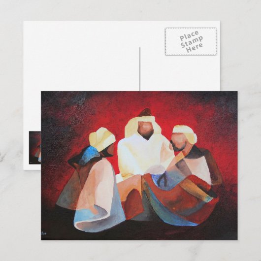 We hebben drie koningen de Mannen van Kerstmis. Briefkaart (Voorkant / Achterkant)