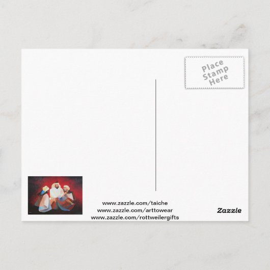 We hebben drie koningen de Mannen van Kerstmis. Briefkaart (Achterkant)