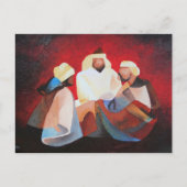 We hebben drie koningen de Mannen van Kerstmis. Briefkaart (Voorkant)