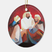 We hebben drie koningen de Mannen van Kerstmis. Keramisch Ornament (Links)