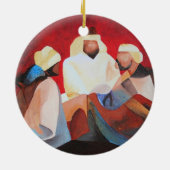 We hebben drie koningen de Mannen van Kerstmis. Keramisch Ornament (Achterkant)