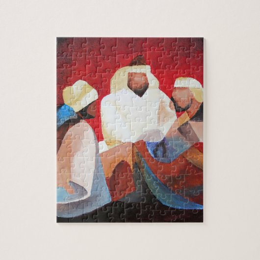 We hebben drie koningen de Mannen van Kerstmis. Legpuzzel (Verticaal)