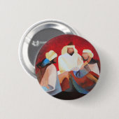 We hebben drie koningen de Mannen van Kerstmis. Ronde Button 5,7 Cm (Voorkant /achterkant)