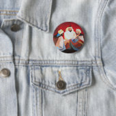 We hebben drie koningen de Mannen van Kerstmis. Ronde Button 5,7 Cm (In situ)