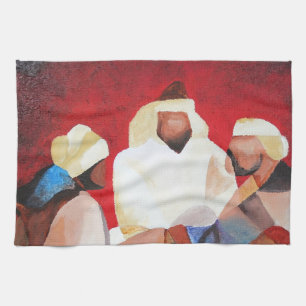 We hebben drie koningen de Mannen van Kerstmis. Theedoek