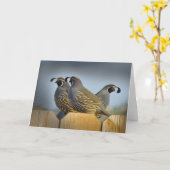 We hebben drie kwartels kaart (Gele Bloem)