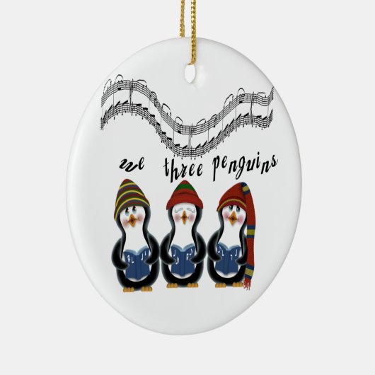 We hebben drie pinguïns kerst ornament (Rechts)