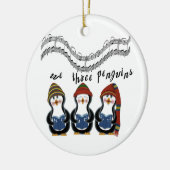 We hebben drie pinguïns kerst ornament (Links)