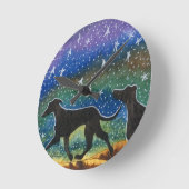 We hebben drie windhonden ronde klok (Hoek)