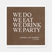 We hebben Drink op onze feestcocktail Servet (Voorkant)