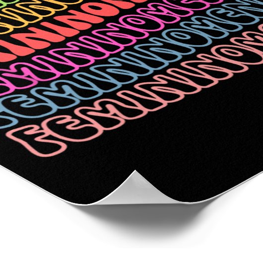 We hebben echt een vrouwelijk fenomeen nodig poster (Hoek)