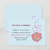 We hebben een aankondiging van de zwangerschap van (Voorkant / Achterkant)