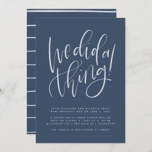 We hebben een aanmaning gedaan. aankondiging (Voorkant / Achterkant)